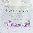 Search for purple wedding save the dates Save our date