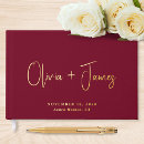 Search for burgundy wedding guest books Script