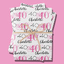Search for 40th birthday gift wrap Elegant