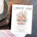 Search for cooking bridal shower invitations Watercolor