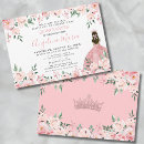 Search for girly quinceanera invitations Princess tiara crown