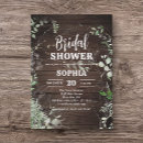 Search for rustic wood bridal shower invitations Floral