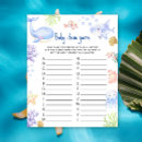 Search for under the sea games Baby shower