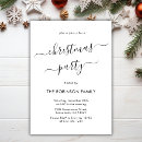 Search for calligraphy christmas invitations Black and white