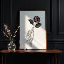 Search for gothic rose posters Watercolor