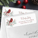 Search for red cardinals return address labels White