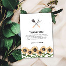 Search for bbq thank you cards Sunflower