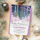 Search for purple winter wonderland invitations Snowflakes