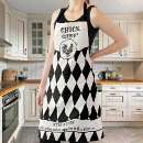 Search for black and white chicken aprons Funny