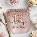 Search for 13th birthday plates Rose gold