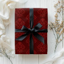 Search for classy christmas wrapping paper Dark red