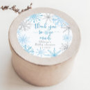 Search for snowflake thank you stickers Blue