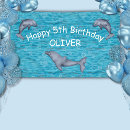 Search for under the sea birthday party banners Blue
