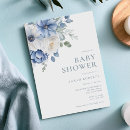 Search for winter baby invitations Dusty blue