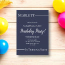 Search for simple 60th birthday invitations Navy blue