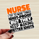 Search for funny nursing student stickers School