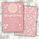 Search for pink disco invitations Girly