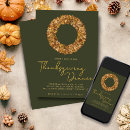Search for green thanksgiving invitations Modern