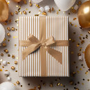Search for white and gold wrapping paper Stripes