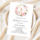 Search for floral wreath invitations Girl