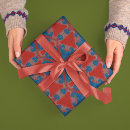 Search for red star wrapping paper Vintage