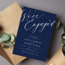 Search for blue engagement party invitations Modern