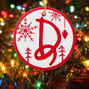 Search for initial d christmas tree decorations Red