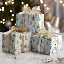 Search for pine tree christmas wrapping paper Woodland