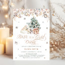Search for polar bear baby shower invitations Snow