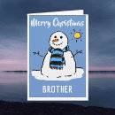 Search for funny brother christmas cards Snowman