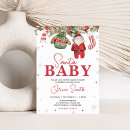 Search for christmas baby shower invitations Santa