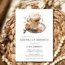 Search for coffee latte invitations Watercolor