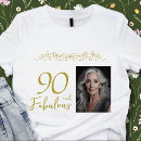 Search for 90th birthday tshirts Gold