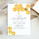 Search for honey bee gender reveal invitations Honeycomb