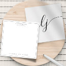 Search for monogram square note cards Simple