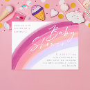 Search for pastel baby shower invitations Rainbow