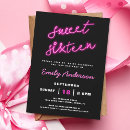 Search for neon sweet 16 invitations Sweet sixteen birthday