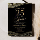 Search for elegant 25th wedding anniversary invitations Cheers to 25 years