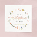 Search for wildflower napkins Elegant script calligraphy