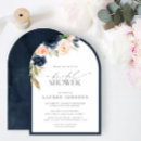 Search for navy and blush bridal shower invitations Flowers