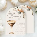 Search for love is brewing shower invitations Espresso martini