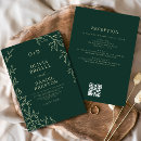 Search for elegant emerald green wedding invitations Rustic