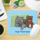 Search for cute teddy bear mousepads Blue