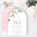 Search for tea with the bride to be invitations Watercolor floral