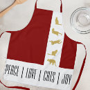 Search for cat lovers aprons Xmas