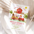 Search for red tractor birthday invitations Farmyard