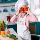 Search for purple and black aprons Girl