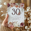 Search for boho 30th birthday invitations Watercolor
