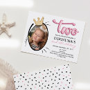 Search for girls princess second birthday invitations Two