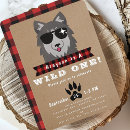 Search for buffalo invitations Red plaid